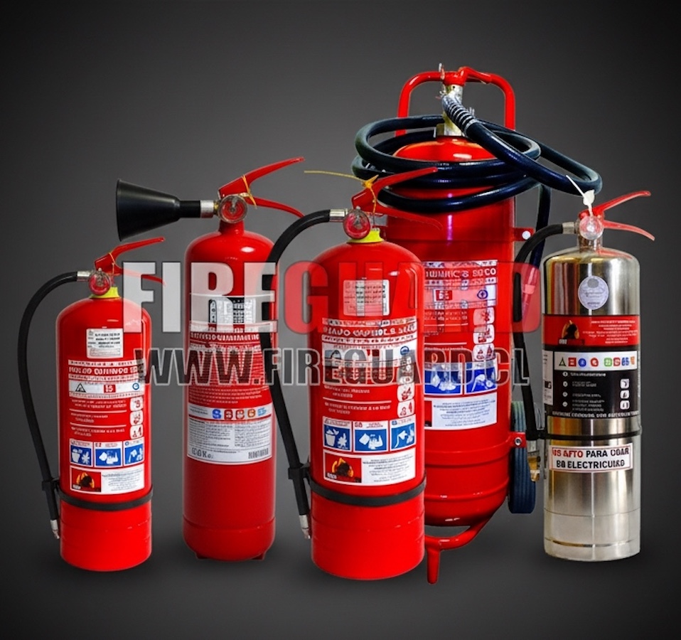Equipo de extinción y alarma